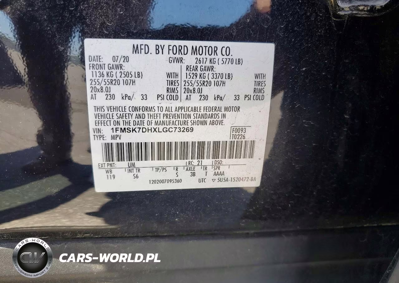 2020 Ford Explorer Xlt VIN:1FMSK7DHXLGC73269 - 13