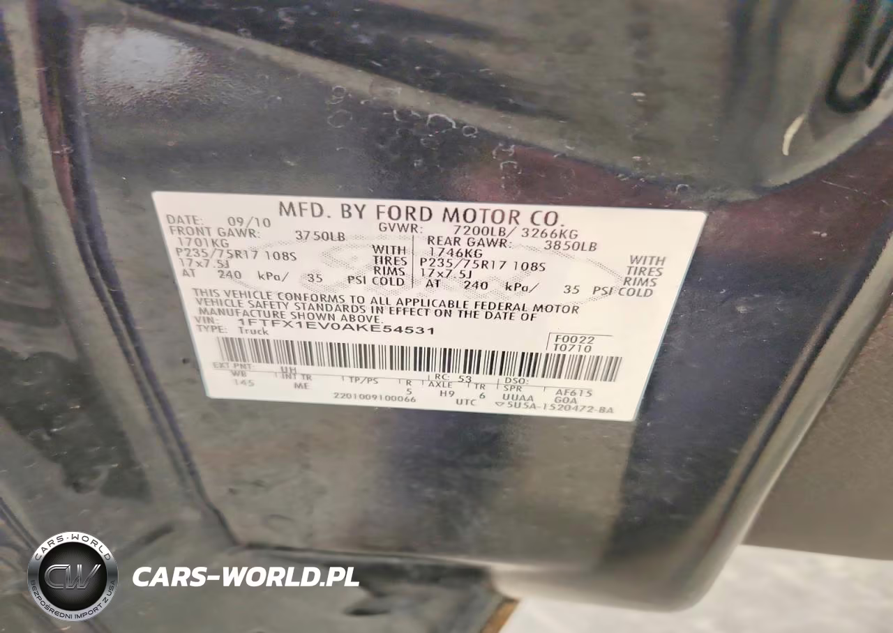 2010 Ford F150 Super Cab VIN:1FTFX1EV0AKE54531 - 12