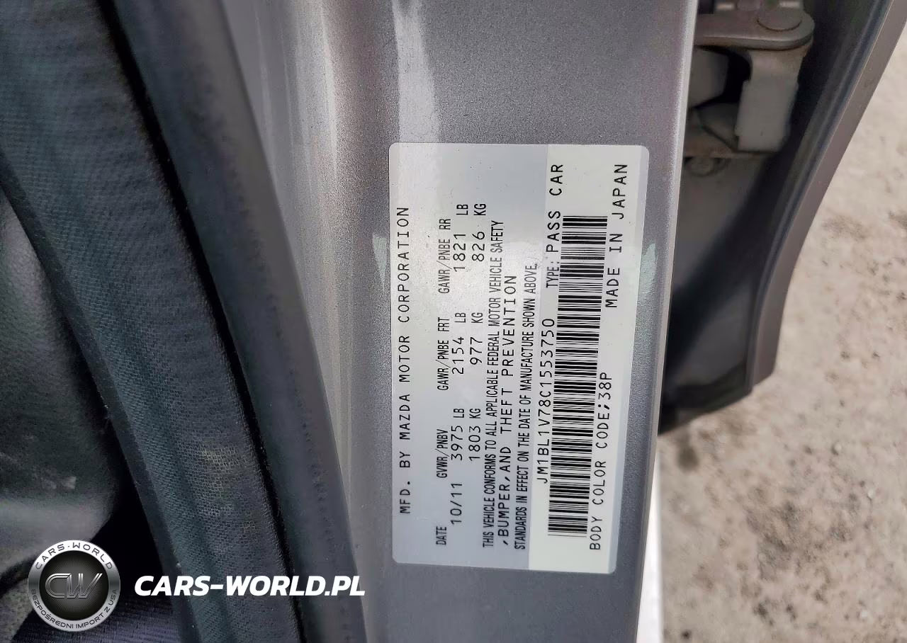 2012 Mazda 3 I VIN:JM1BL1V78C1553750 - 12