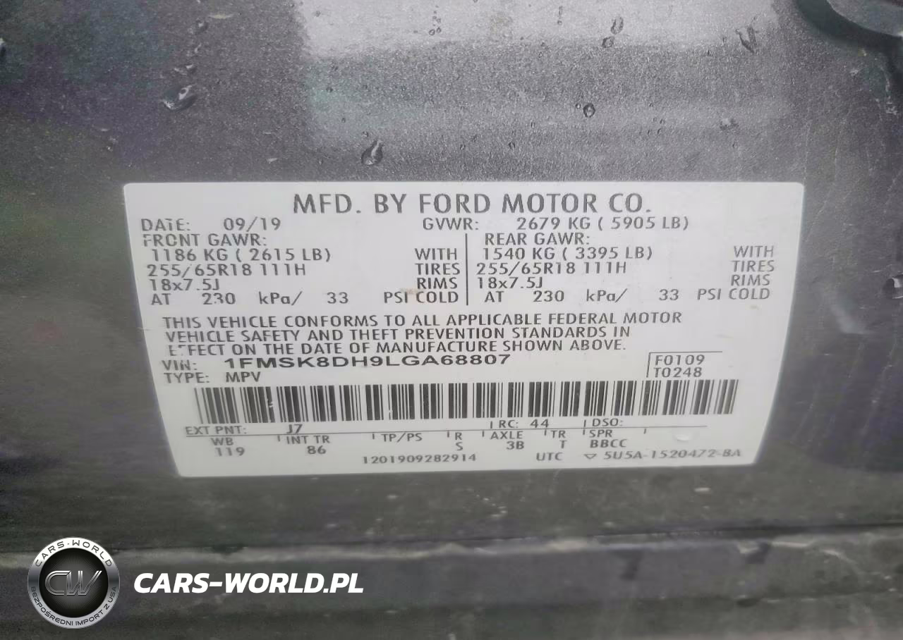 2020 Ford Explorer Xlt VIN:1FMSK8DH9LGA68807 - 13