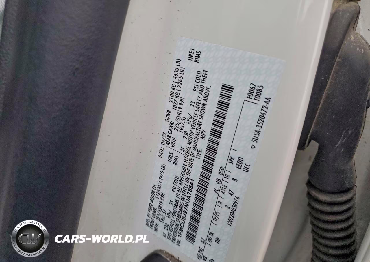 2022 Ford Escape Titanium VIN:1FMCU9J97NUA78841 - 12