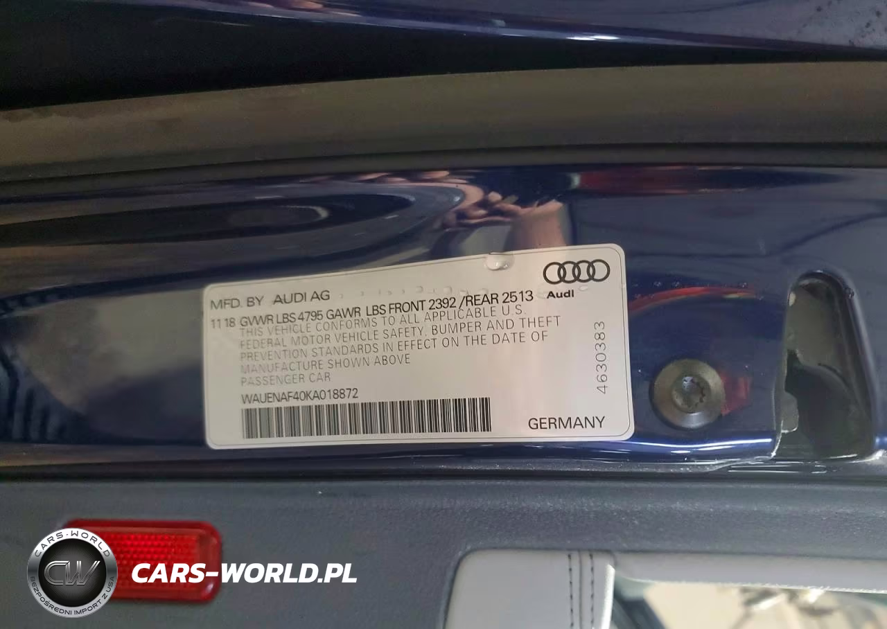 2019 Audi A4 Premium Plus VIN:WAUENAF40KA018872 - 12