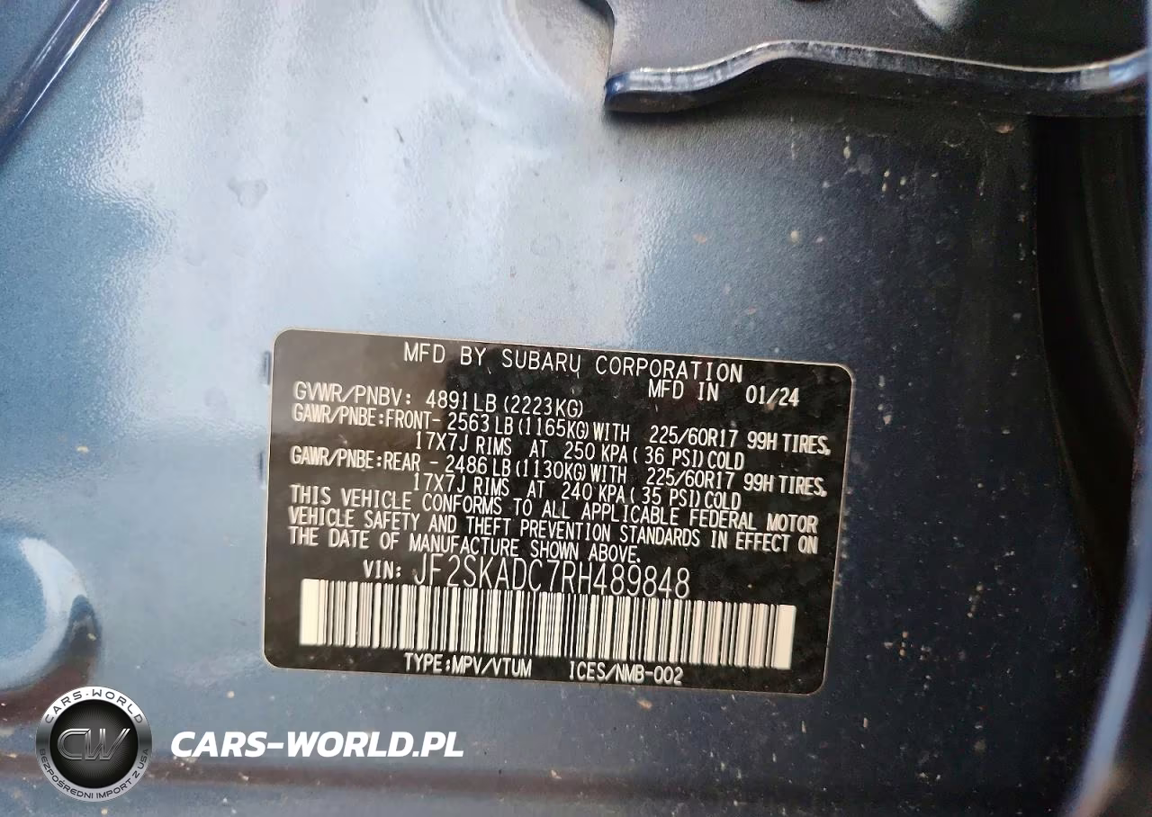2024 Subaru Forester Premium VIN:JF2SKADC7RH489848 - 13