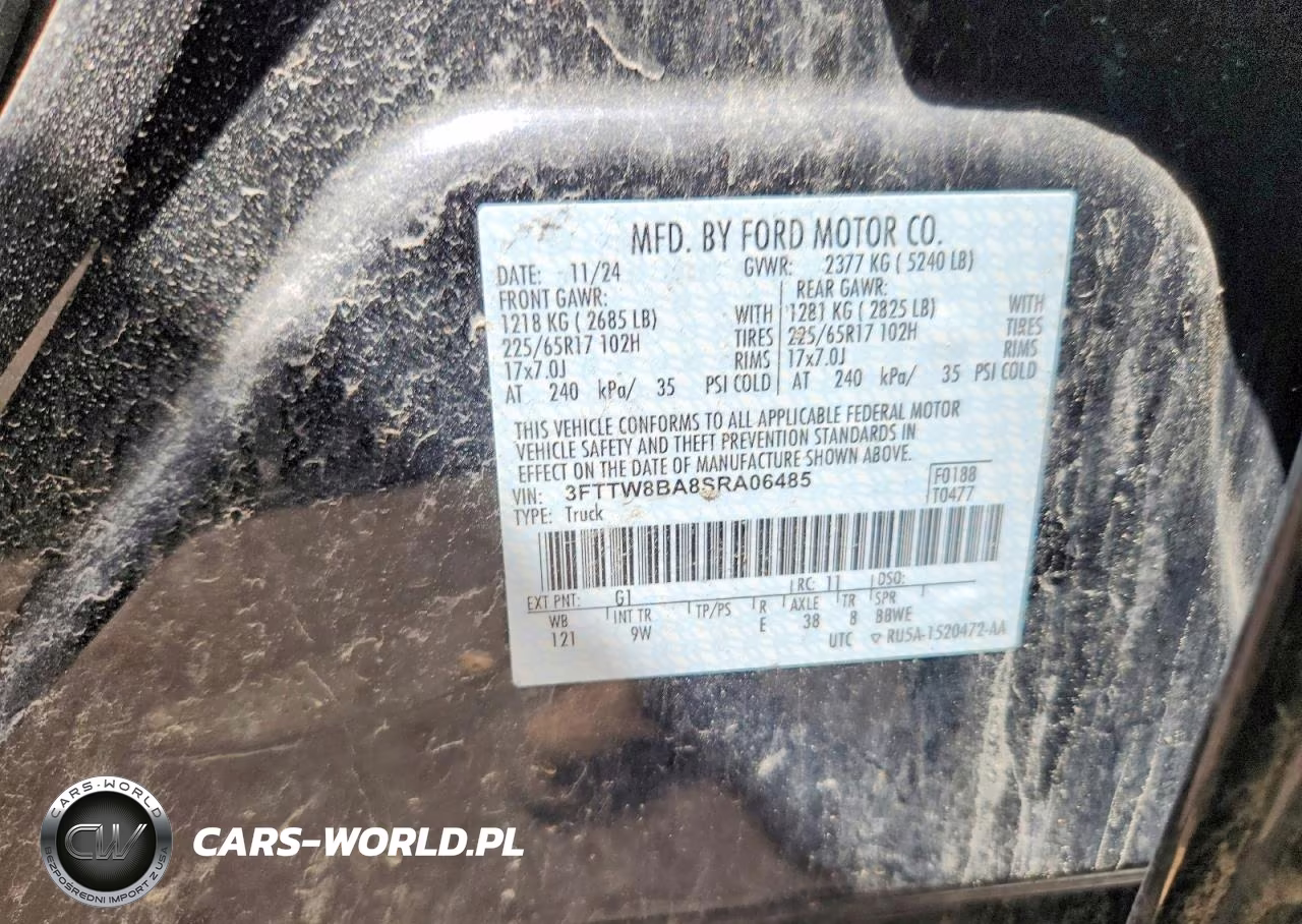 2025 Ford Maverick Xl VIN:3FTTW8BA8SRA06485 - 12