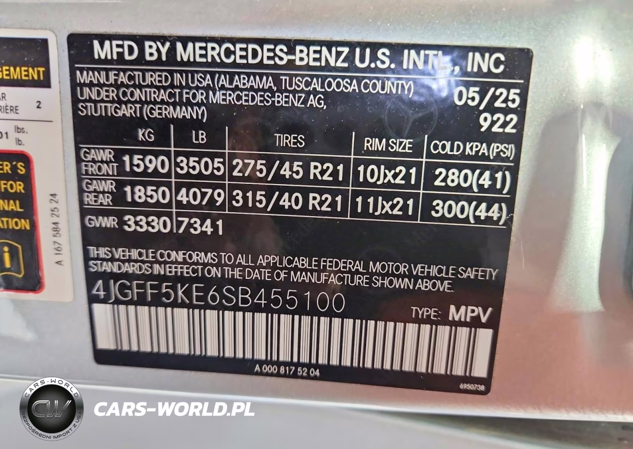 2025 Mercedes-Benz Gls 450 4Matic VIN:4JGFF5KE6SB455100 - 13