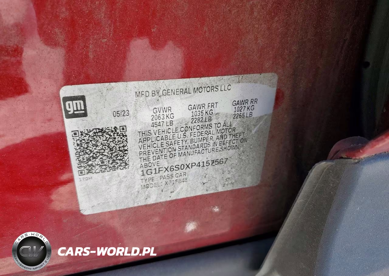 2023 Chevrolet Bolt Ev 2Lt VIN:1G1FX6S0XP4157567 - 12