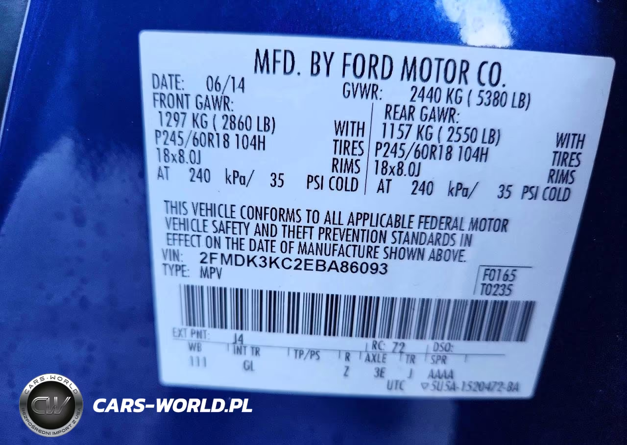 2014 Ford Edge Limited VIN:2FMDK3KC2EBA86093 - 12