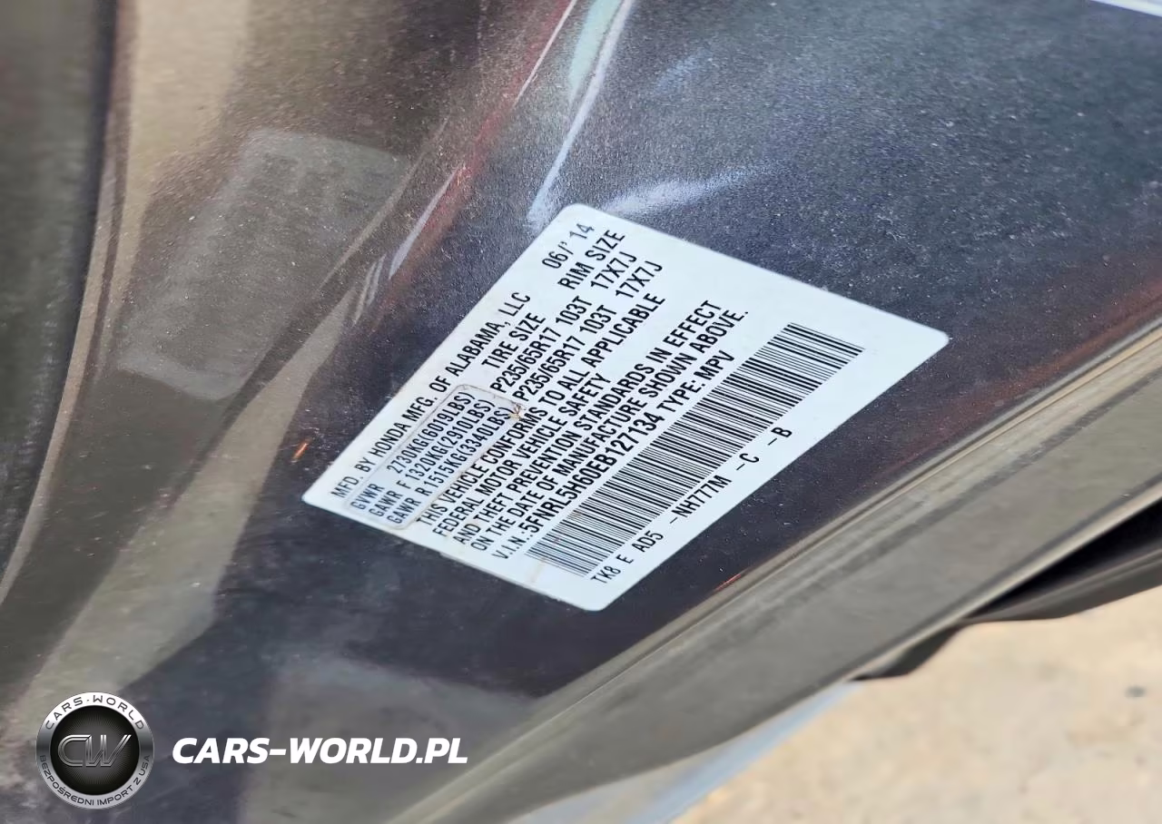 2014 Honda Odyssey Exl VIN:5FNRL5H60EB127134 - 14