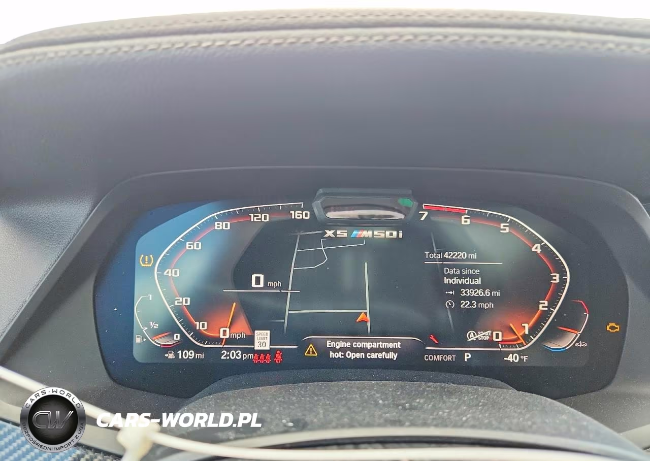 2021 BMW X5 M50I VIN:5UXJU4C08M9D89341 - 9