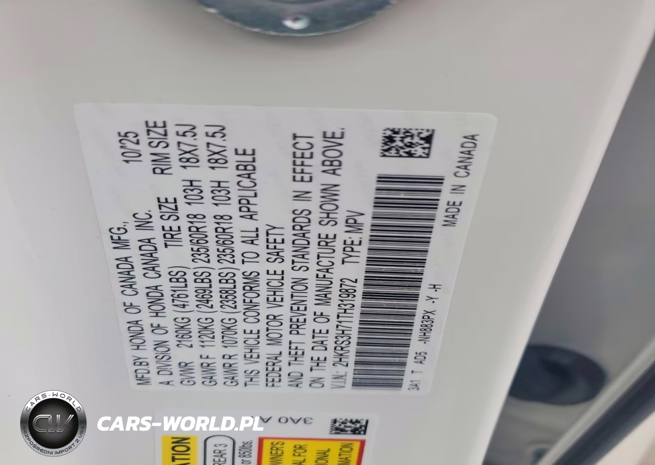 2026 Honda Cr-V Exl VIN:2HKRS3H71TH319872 - 14