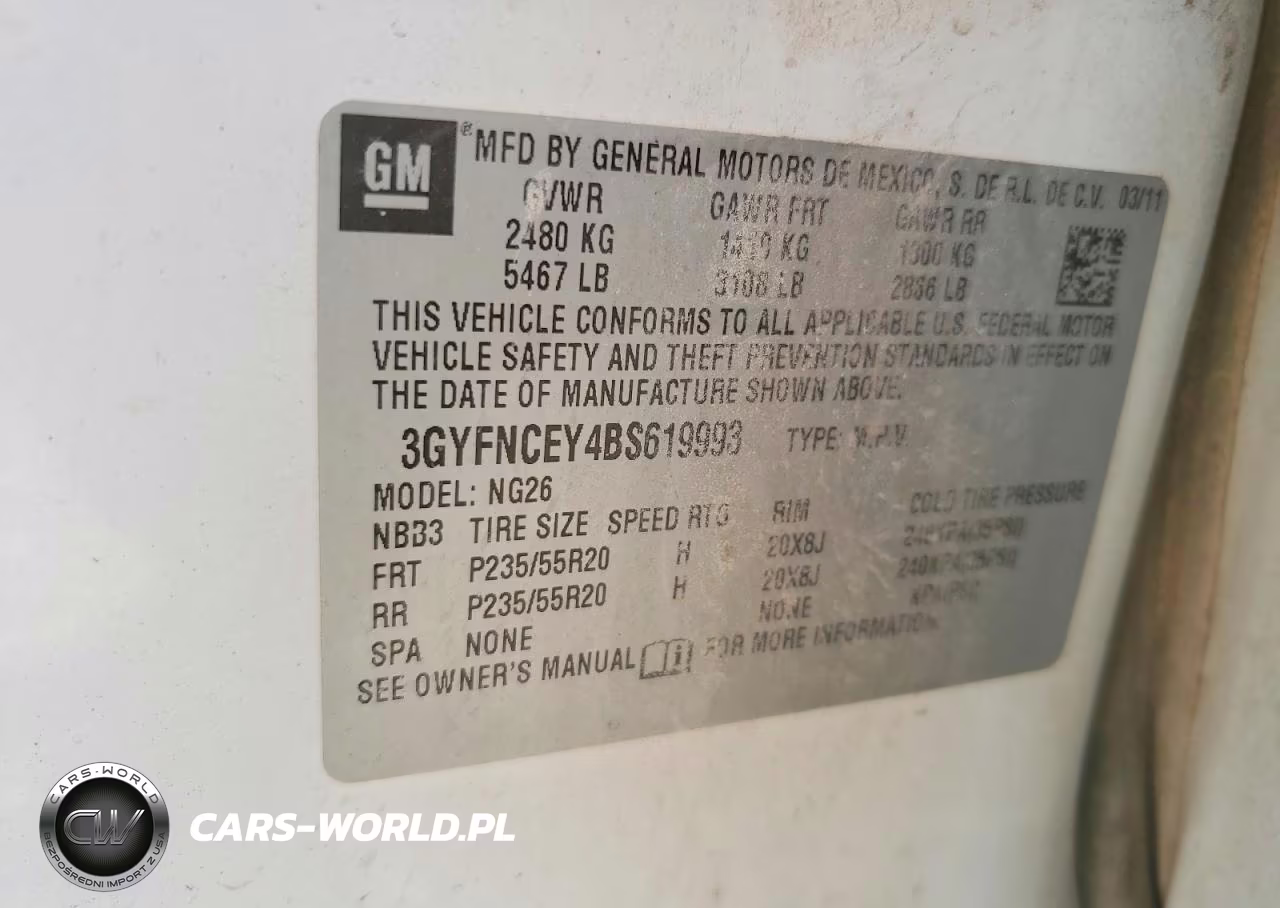 2011 Cadillac Srx Premium Collection VIN:3GYFNCEY4BS619993 - 13