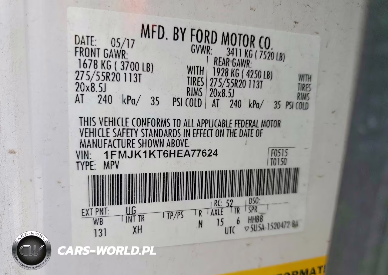 2017 Ford Expedition El Limited VIN:1FMJK1KT6HEA77624 - 14