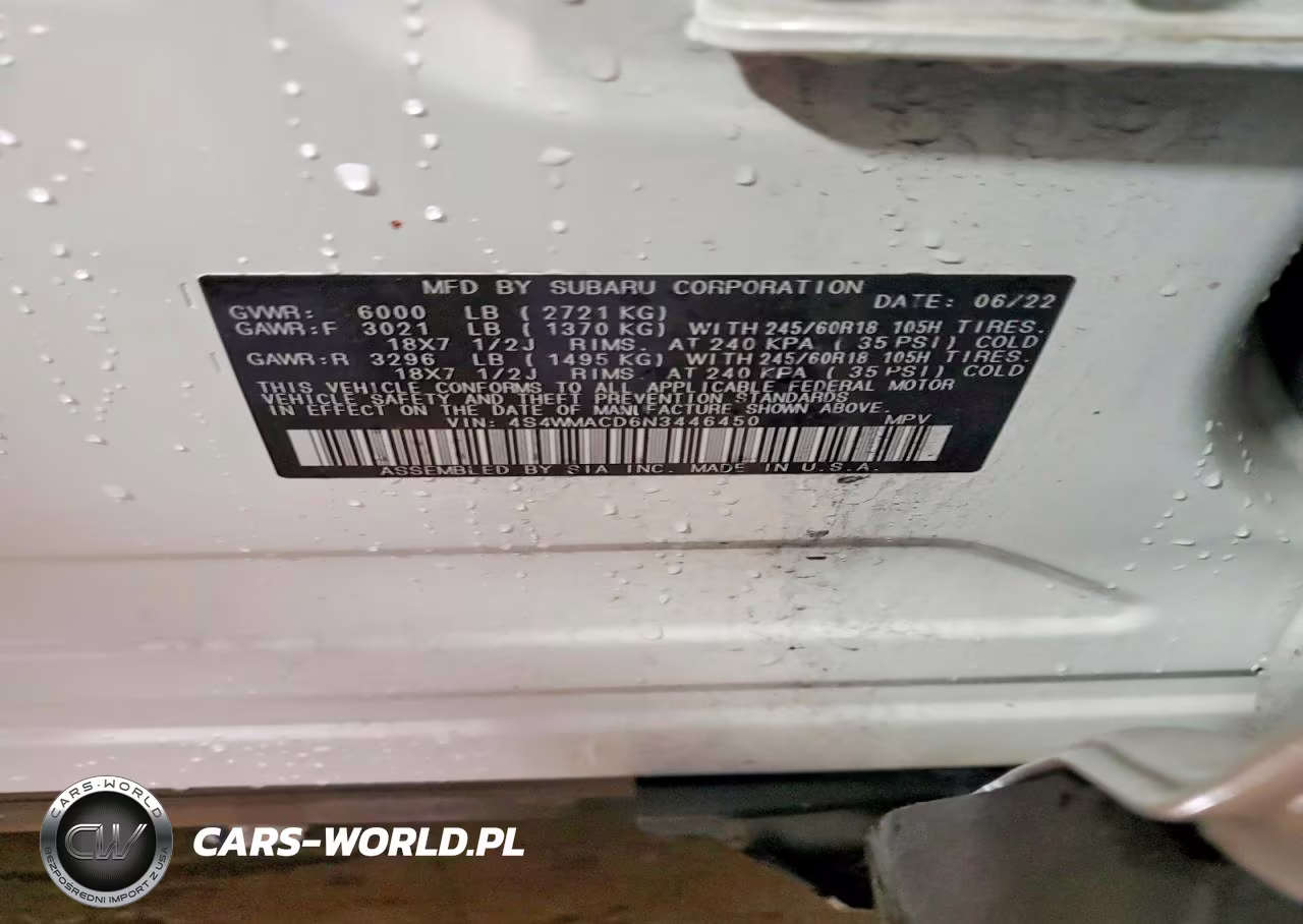 2022 Subaru Ascent Premium VIN:4S4WMACD6N3446450 - 14