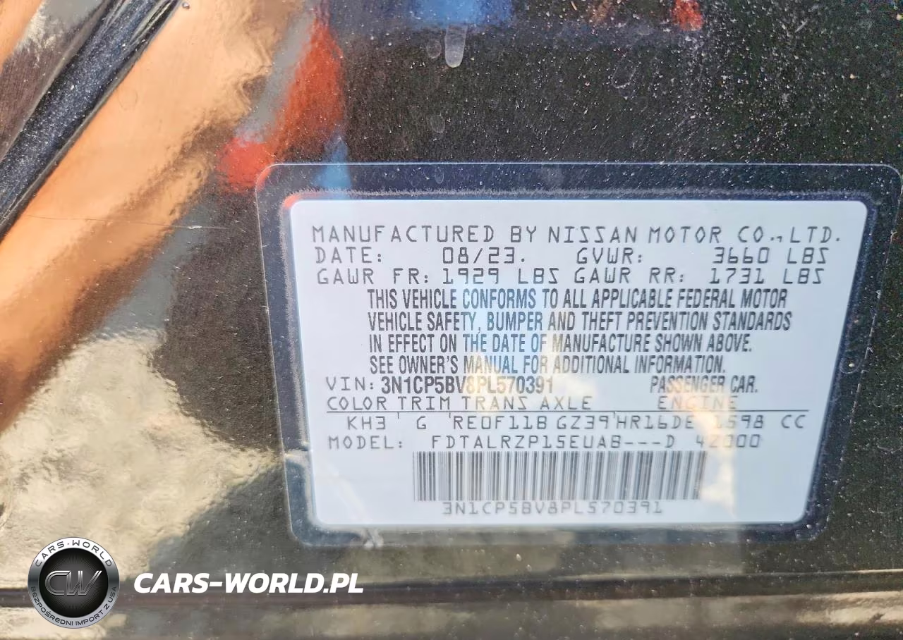 2023 Nissan Kicks S VIN:3N1CP5BV8PL570391 - 13