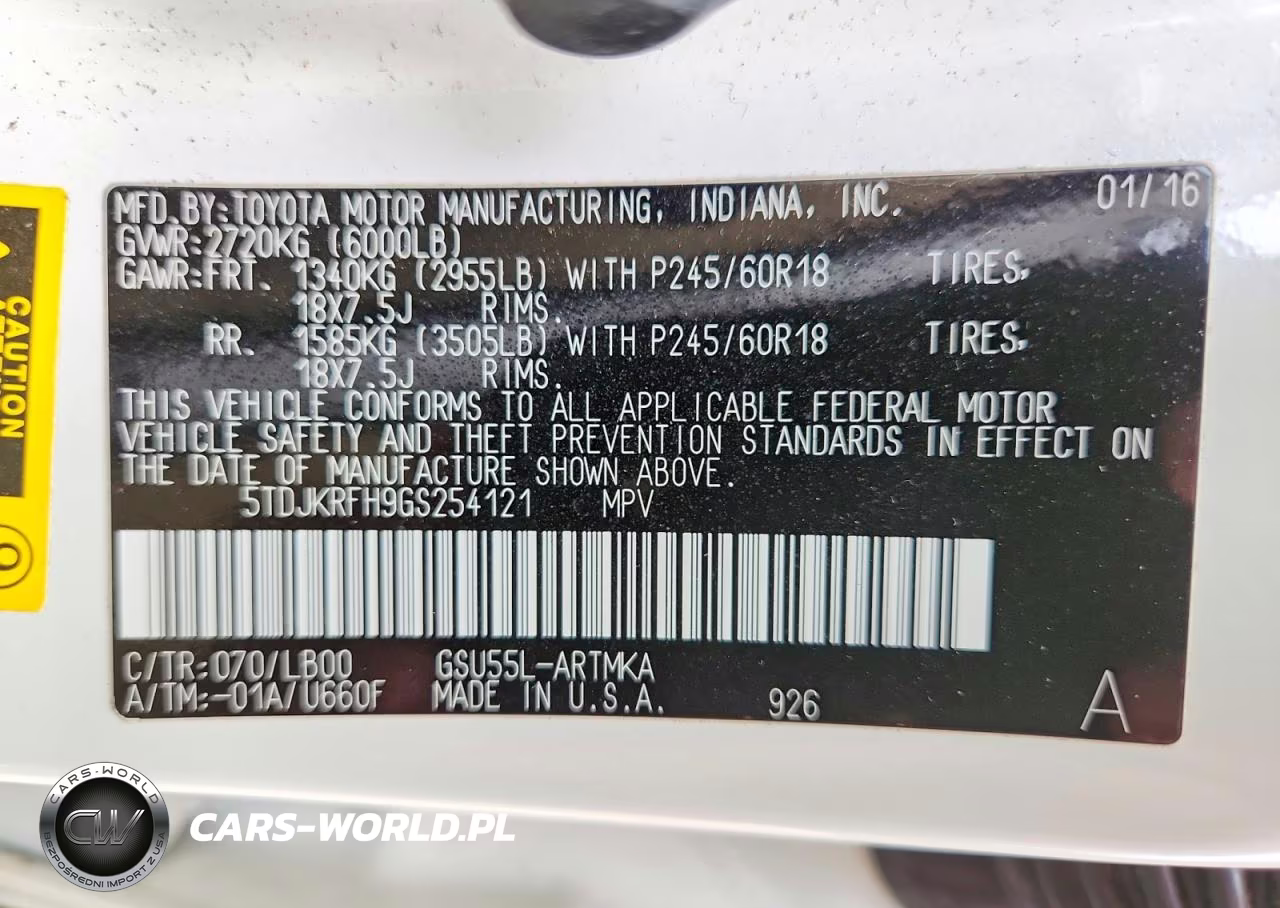 2016 Toyota Highlander Xle VIN:5TDJKRFH9GS254121 - 14
