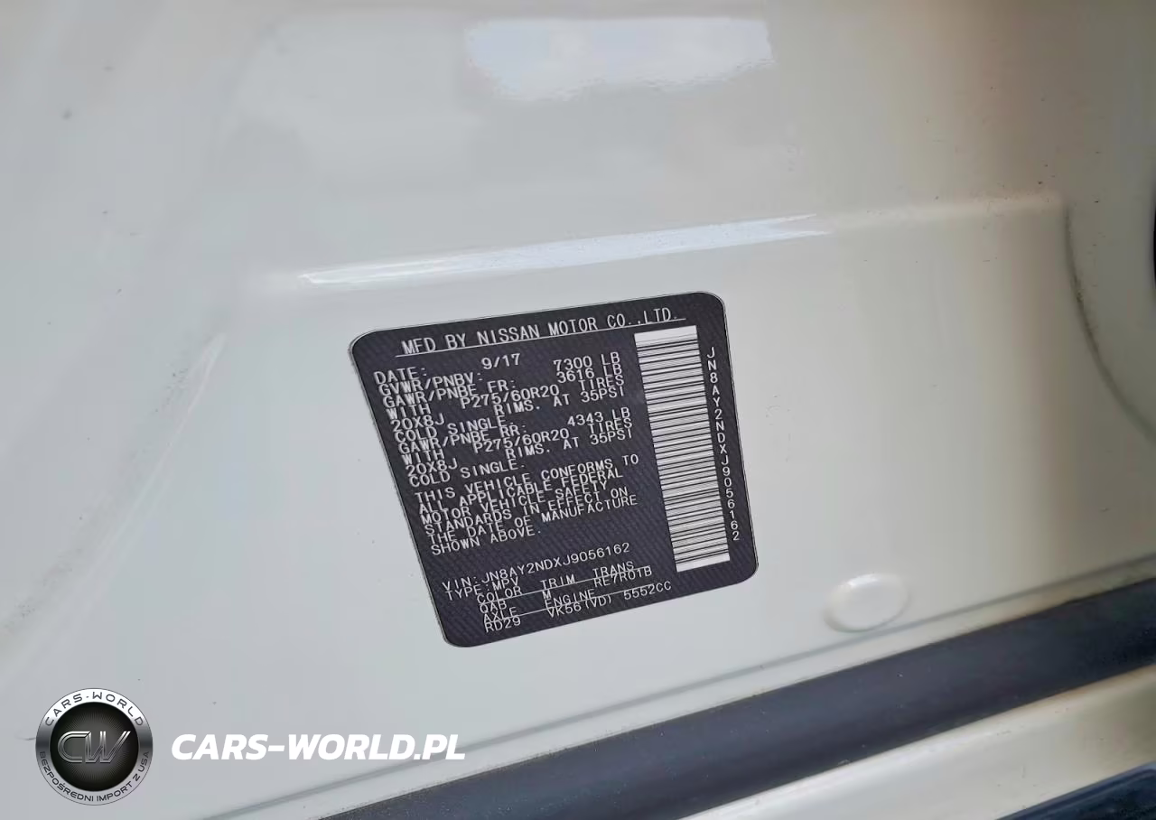 2018 Nissan Armada Sl VIN:JN8AY2NDXJ9056162 - 12