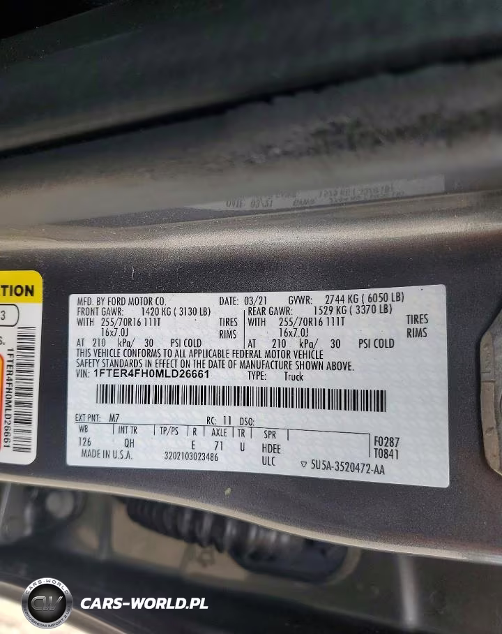 2021 Ford Ranger Xl VIN:1FTER4FH0MLD26661 - 12