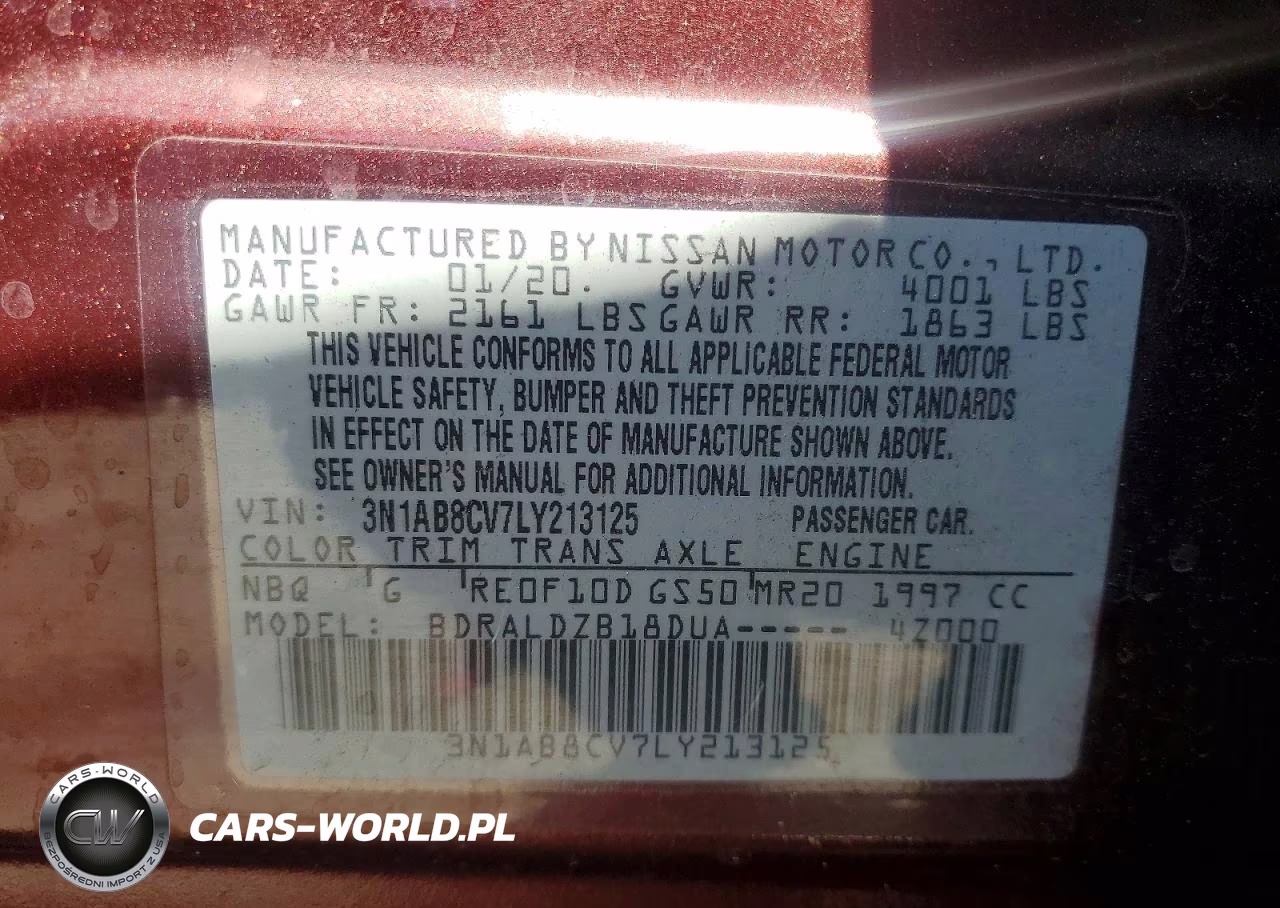 2020 Nissan Sentra Sv VIN:3N1AB8CV7LY213125 - 12