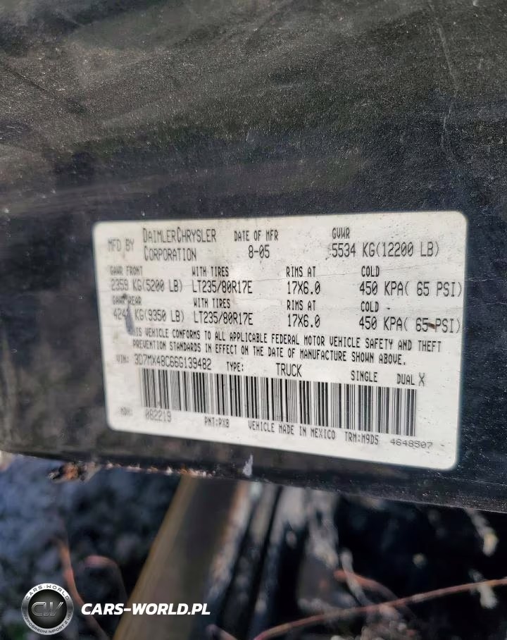 2006 Dodge Ram 3500 St VIN:3D7MX48C66G139482 - 12