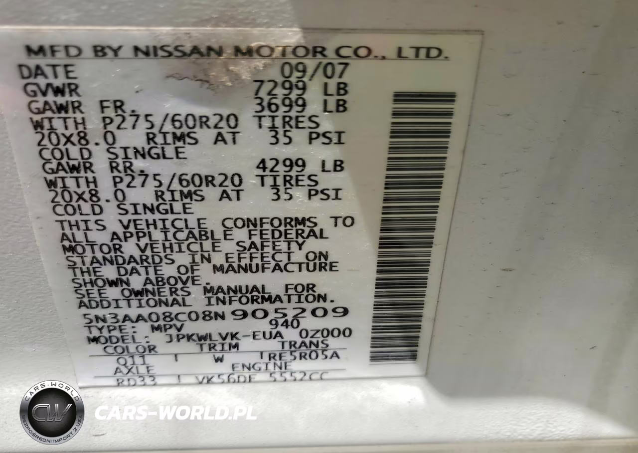 2008 Infiniti Qx56 Base VIN:5N3AA08C08N905209 - 13