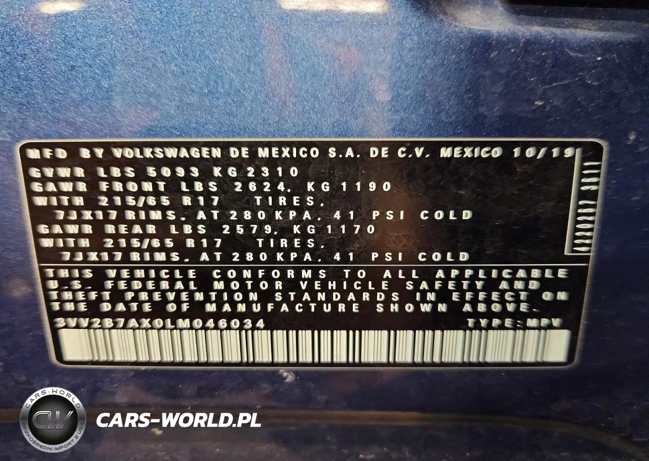 2020 Volkswagen Tiguan Se VIN:3VV2B7AX0LM046034 - 13