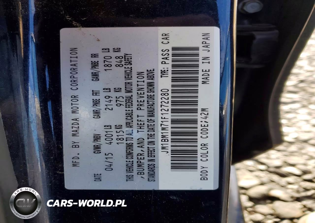 2015 Mazda 3 Grand Touring VIN:JM1BM1M71F1272280 - 12