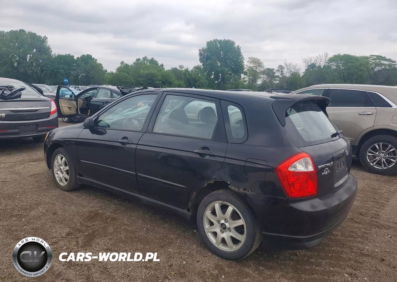 2005 Kia Spectra Spectra5 VIN:KNAFE161855117902 - 2