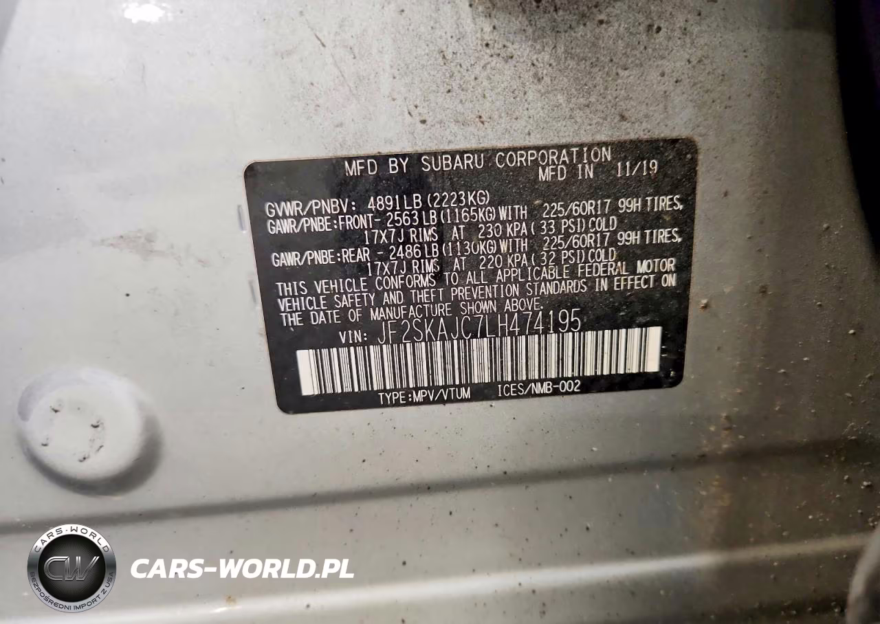 2020 Subaru Forester Premium VIN:JF2SKAJC7LH474195 - 14