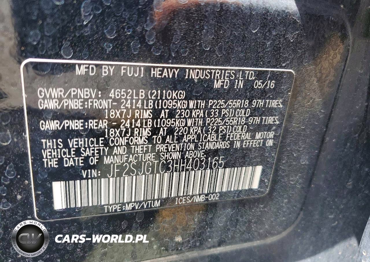 2017 Subaru Forester 2.0Xt Touring VIN:JF2SJGTC3HH403165 - 13