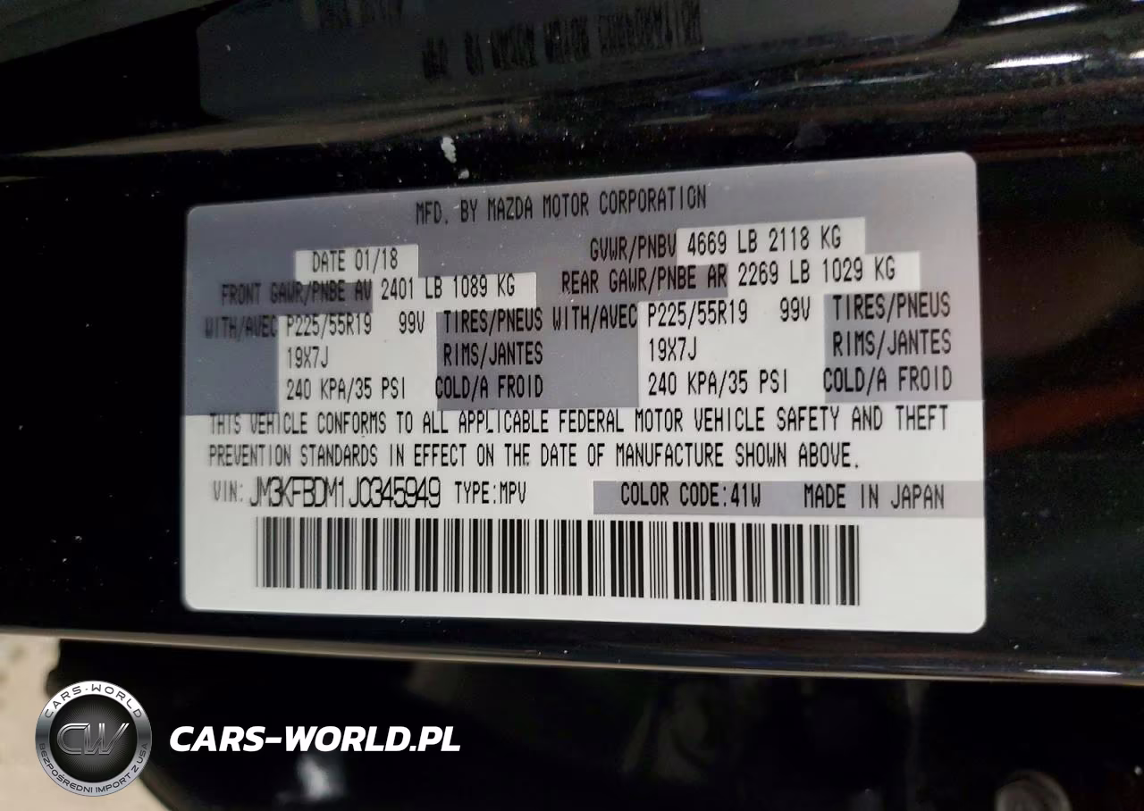 2018 Mazda Cx-5 Grand Touring VIN:JM3KFBDM1J0345949 - 13