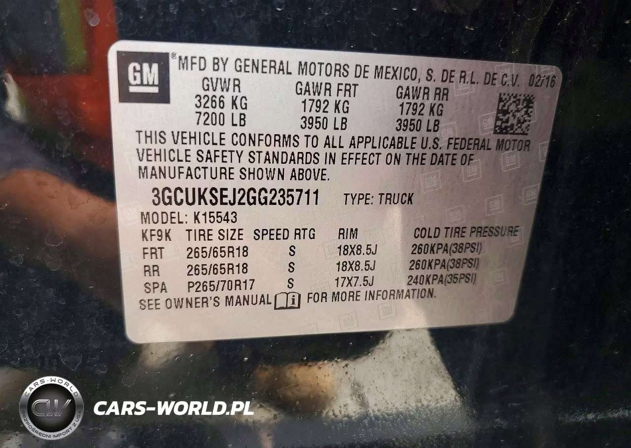 2016 Chevrolet Silverado K1500 Ltz VIN:3GCUKSEJ2GG235711 - 12
