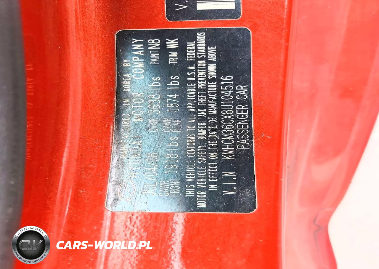 2008 Hyundai Accent Gs VIN:KMHCM36CX8U104516 - 13