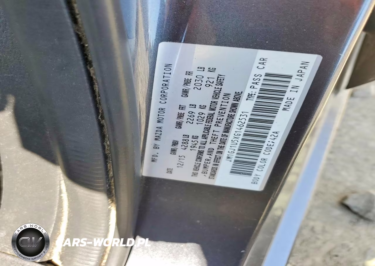 2016 Mazda 6 Sport VIN:JM1GJ1U5XG1462531 - 13