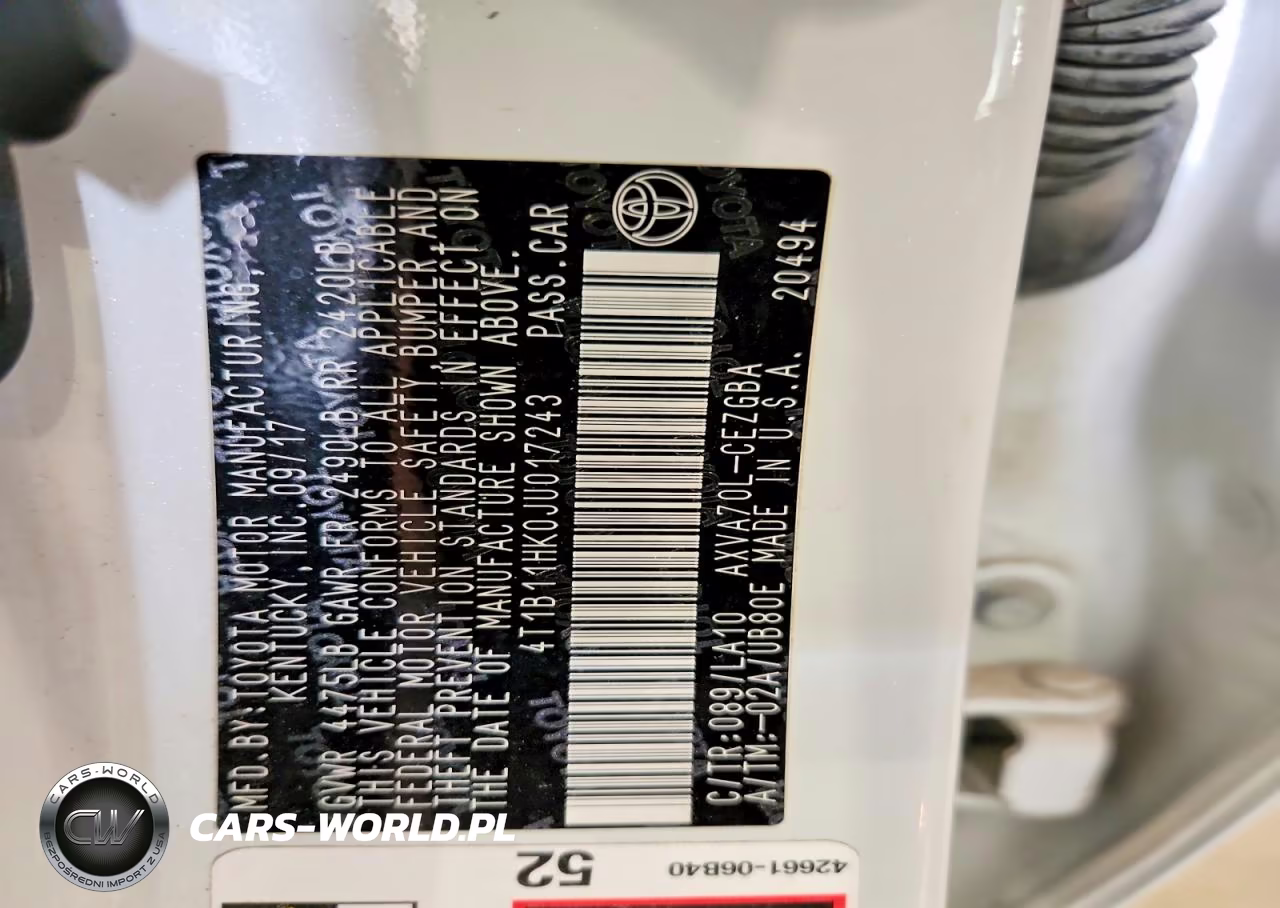 2018 Toyota Camry Xle VIN:4T1B11HK0JU017243 - 12