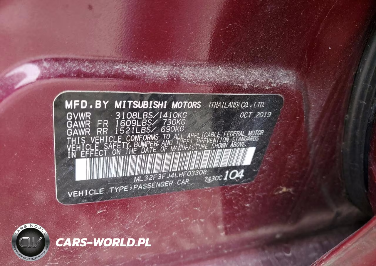 2020 Mitsubishi Mirage G4 Es VIN:ML32F3FJ4LHF03308 - 13