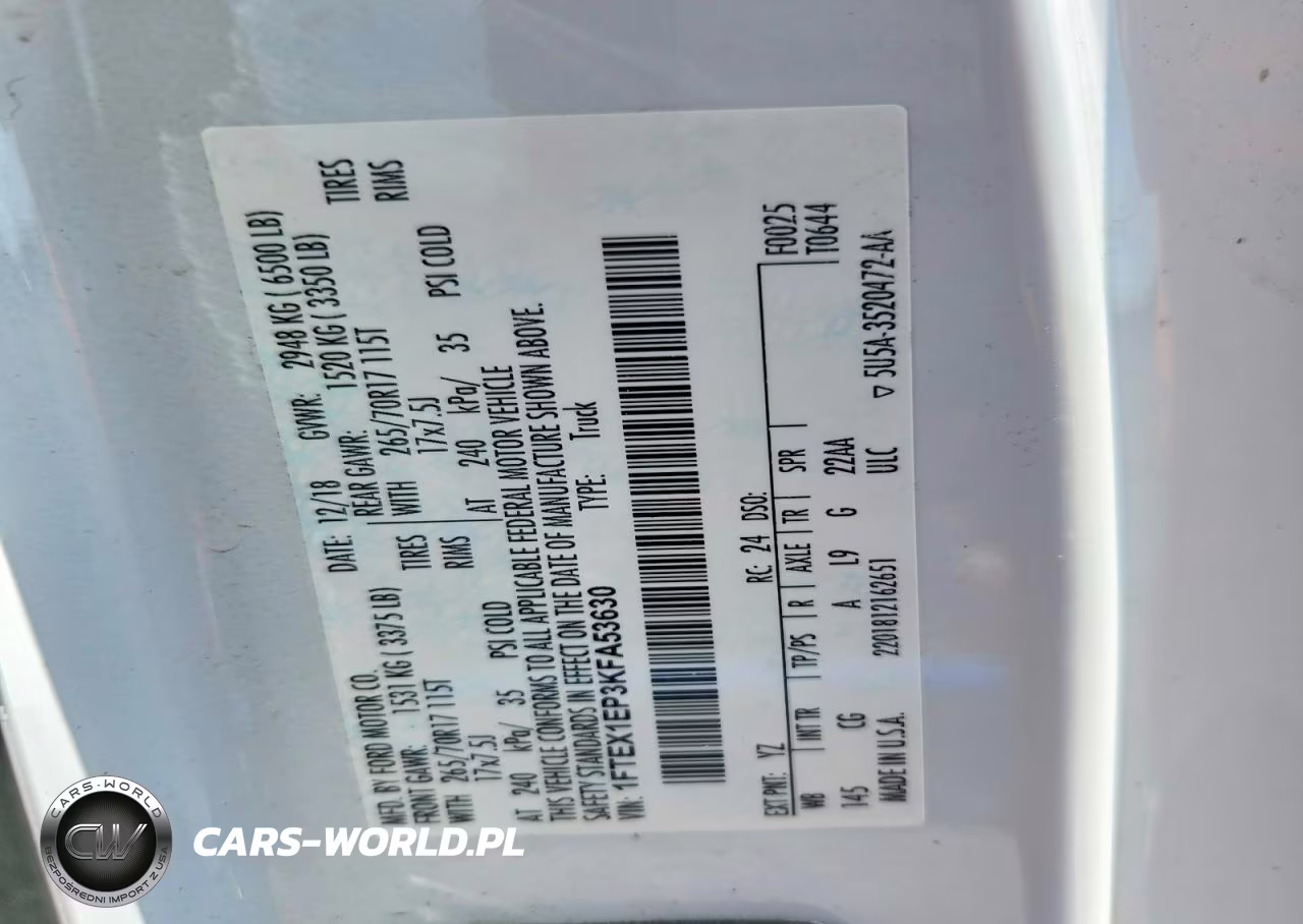 2019 Ford F150 Super Cab VIN:1FTEX1EP3KFA53630 - 12
