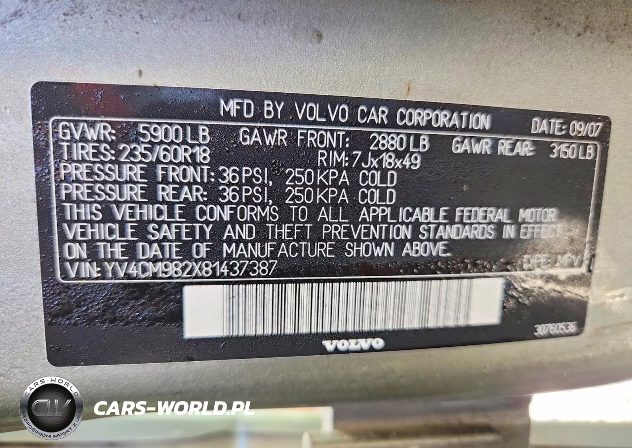 2008 Volvo Xc90 3.2 VIN:YV4CM982X81437387 - 13