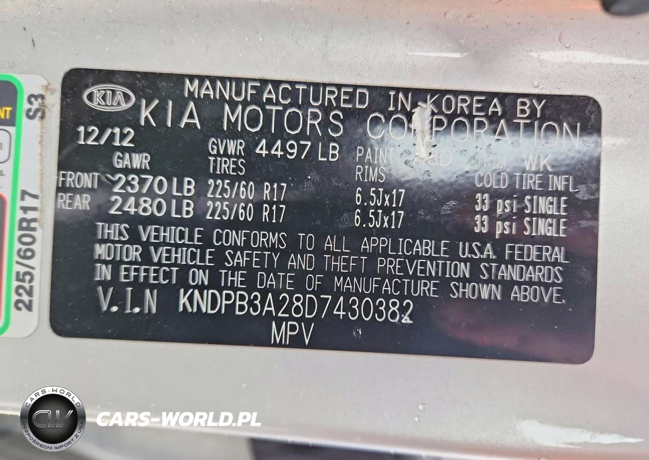 2013 Kia Sportage Lx VIN:KNDPB3A28D7430382 - 13