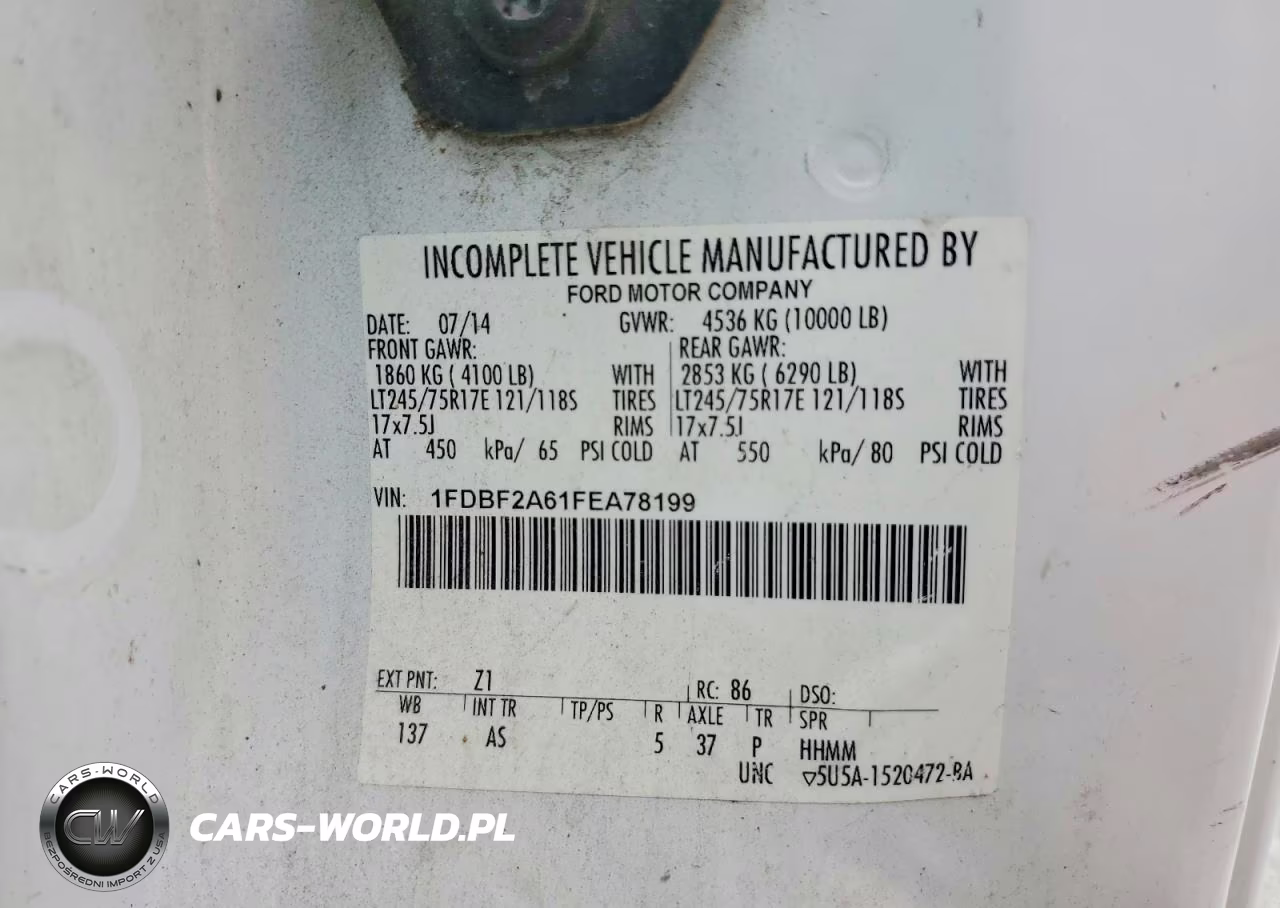 2015 Ford F250 Super Duty VIN:1FDBF2A61FEA78199 - 12