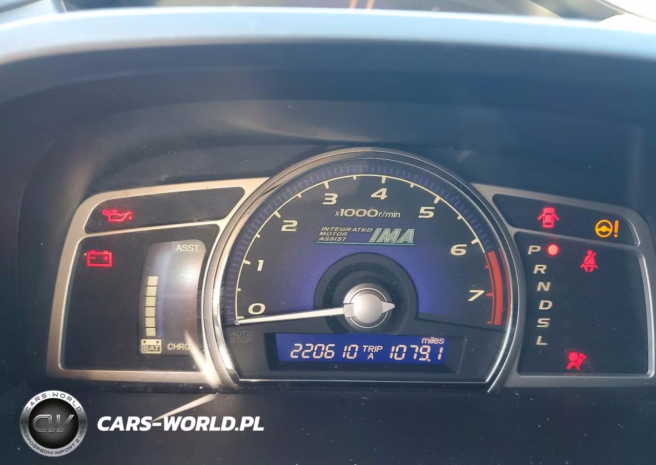 2008 Honda Civic Hybrid VIN:JHMFA36248S002382 - 9