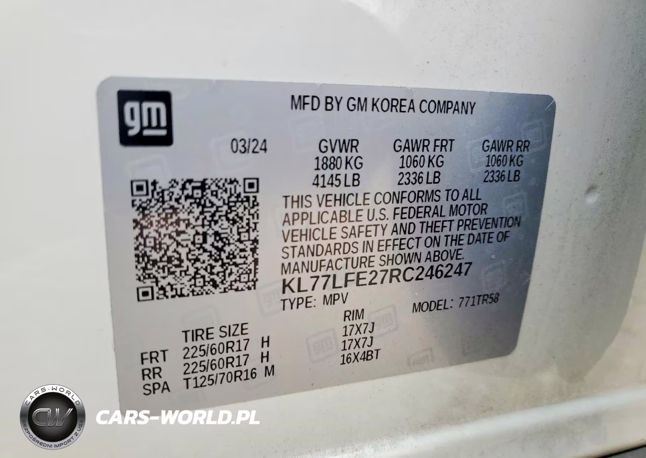 2024 Chevrolet Trax Ls VIN:KL77LFE27RC246247 - 14