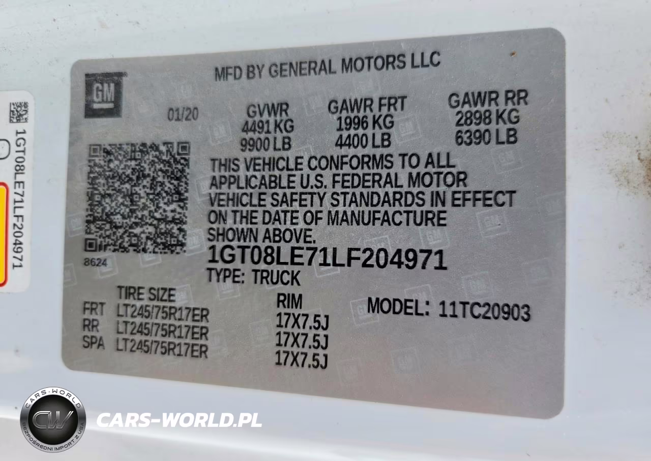 2020 GMC Sierra Fleet VIN:1GT08LE71LF204971 - 12