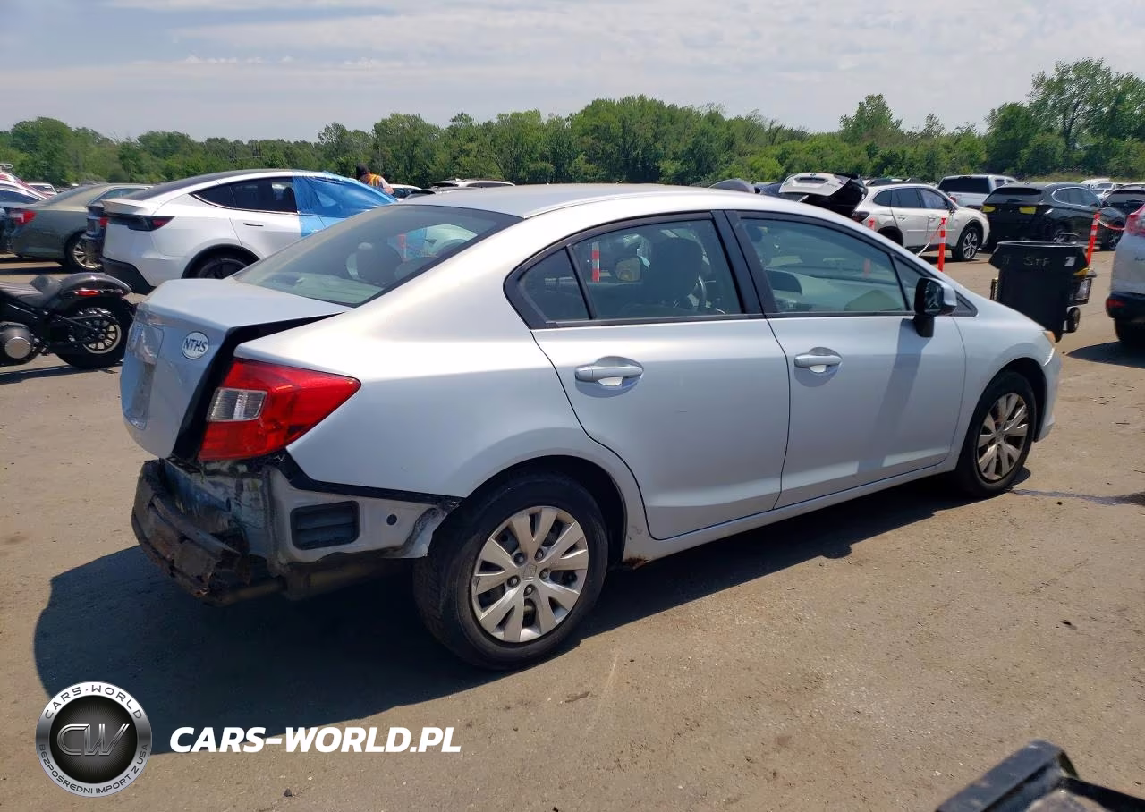 2012 Honda Civic Lx VIN:2HGFB2F54CH522327 - 3
