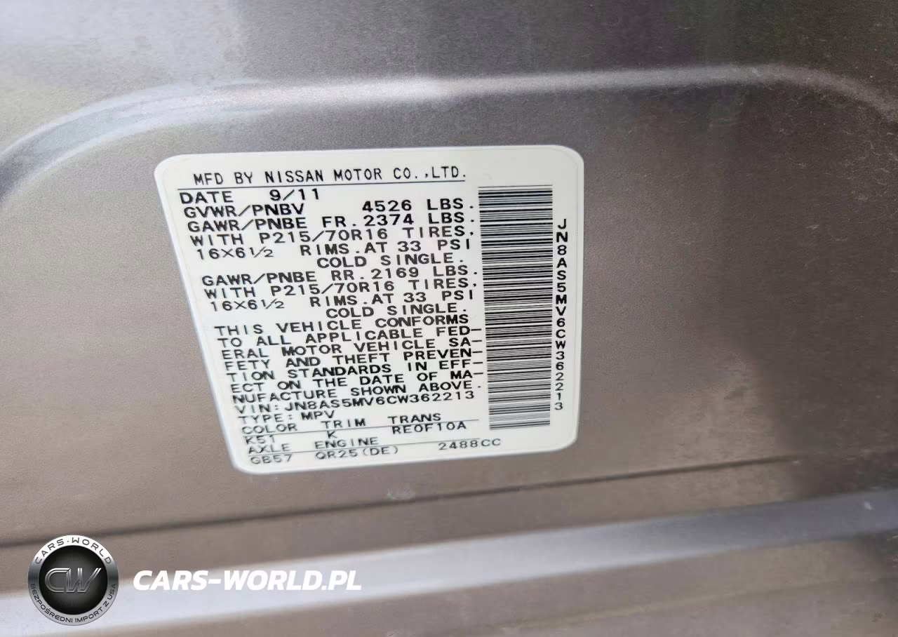 2012 Nissan Rogue S VIN:JN8AS5MV6CW362213 - 12