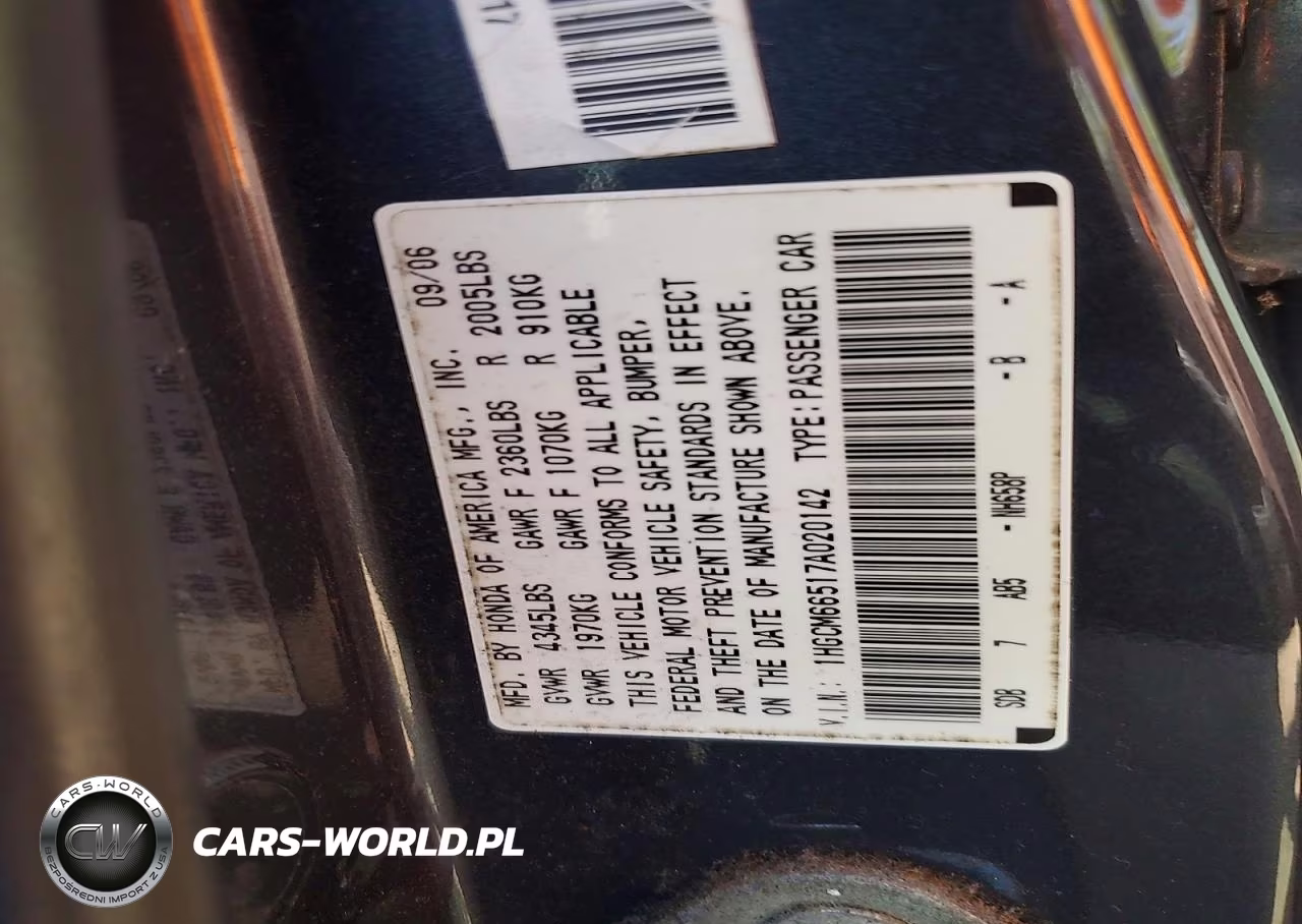 2007 Honda Accord Ex VIN:1HGCM66517A020142 - 12