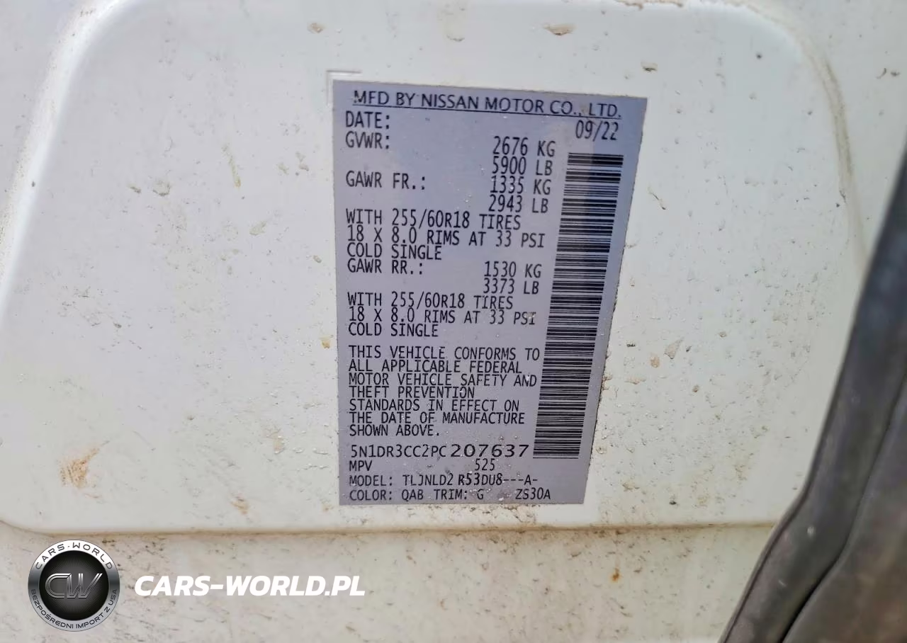 2023 Nissan Pathfinder Sl VIN:5N1DR3CC2PC207637 - 13