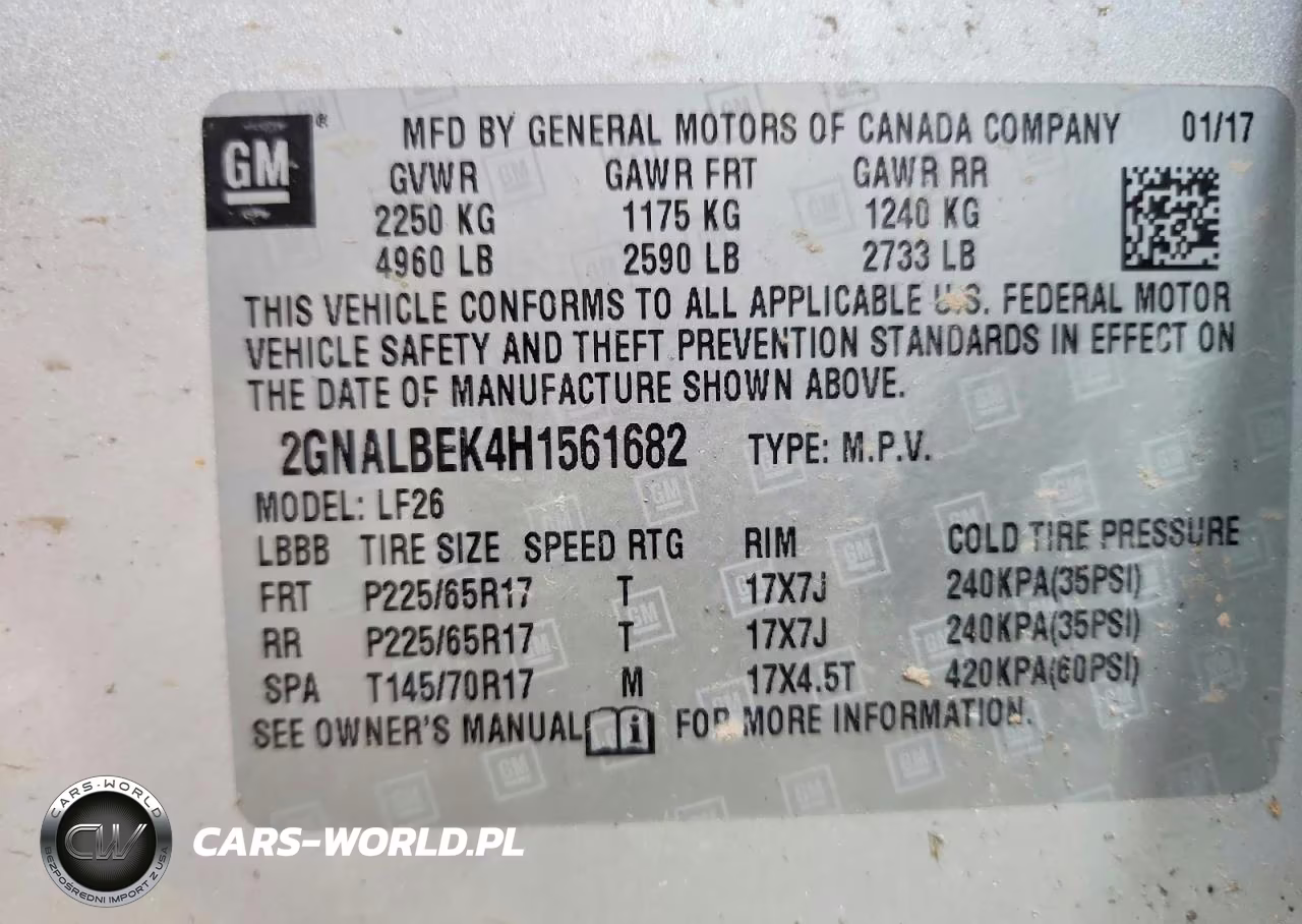 2017 Chevrolet Equinox Ls VIN:2GNALBEK4H1561682 - 13