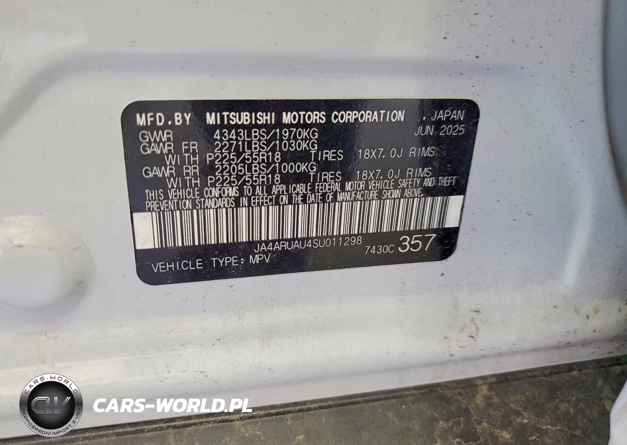 2025 Mitsubishi Outlander Sport S VIN:JA4ARUAU4SU011298 - 14