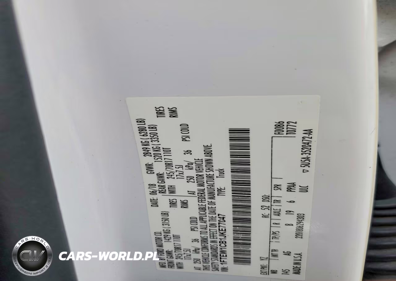 2018 Ford F150 Supercrew VIN:1FTEW1CB1JKE77047 - 13