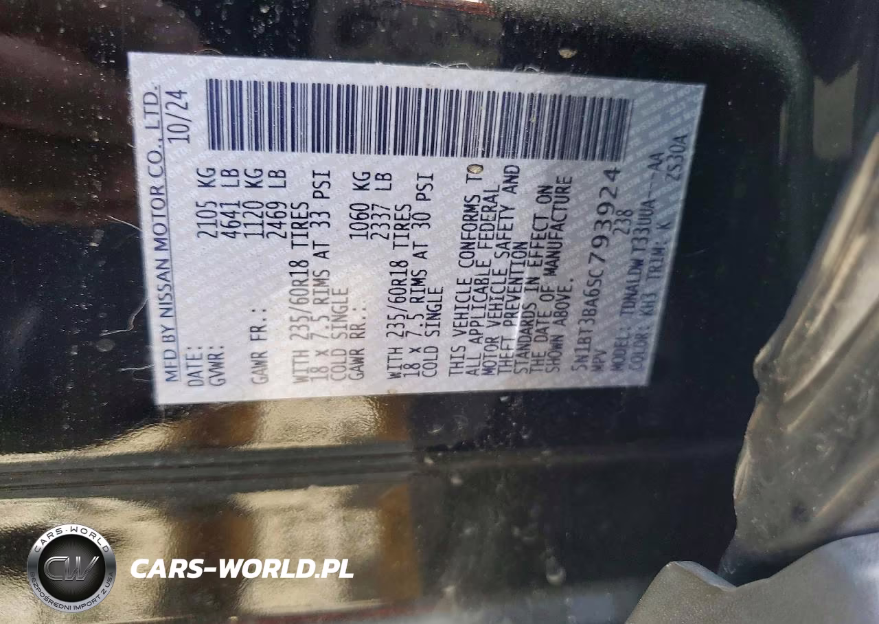 2025 Nissan Rogue Sv VIN:5N1BT3BA6SC793924 - 14
